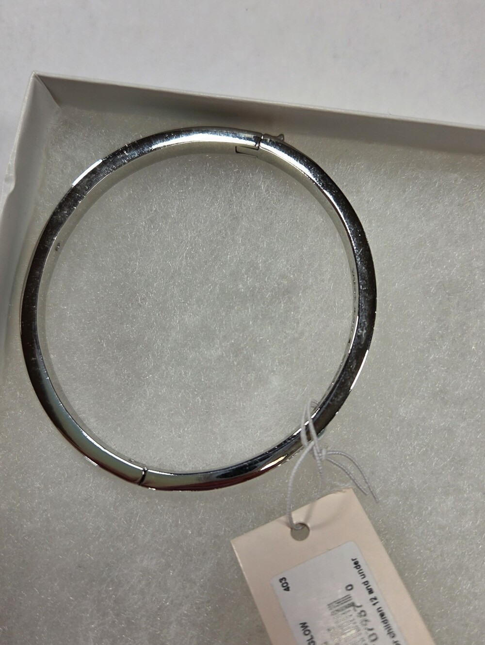 Kate Spade Blue Glow Spot The Spade Enamel Hinged Bangle - Picture 4 of 9